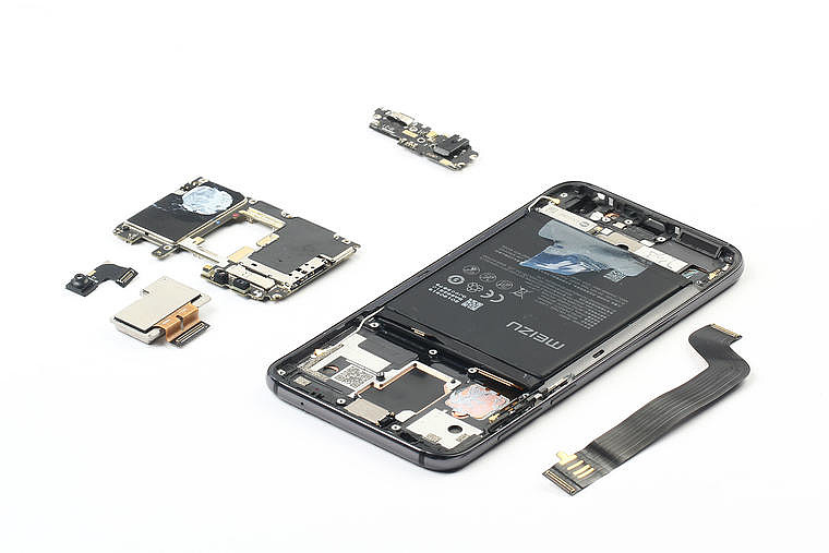 散热处理出众,屏下配备多个感应模块,魅族 16th 拆解