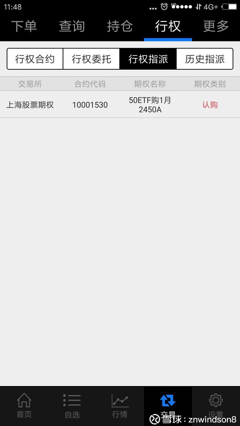 znwindson8: 意外之财 虚值期权被指派行权了今