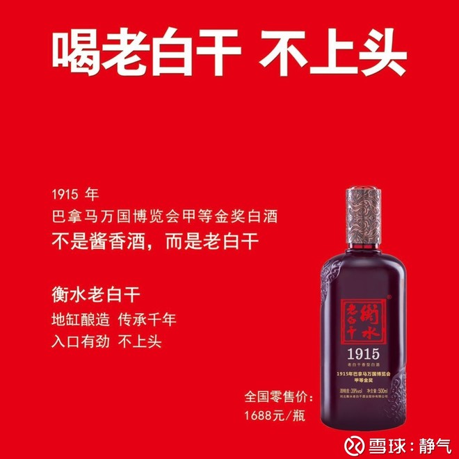 静气: 老白干酒,等业绩预告等得好着急 根据上交
