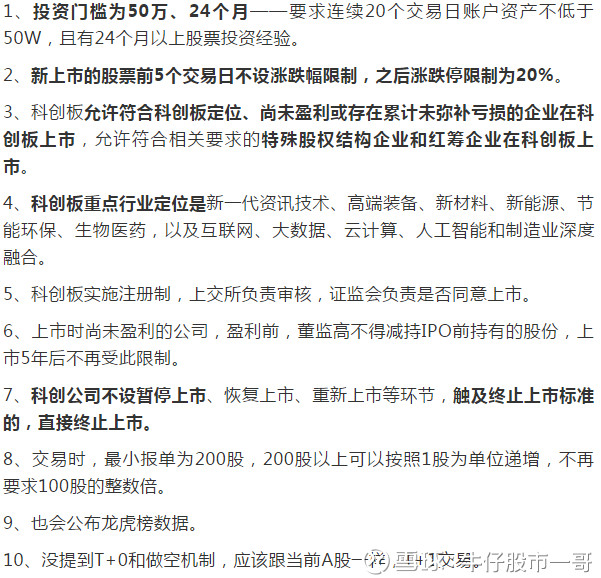 牛仔网股市一哥: 科创板来啦,你满足入场条件吗