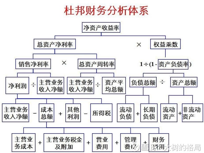 析ROE 财务知识:杜邦分析ROE 杜邦分析公式: