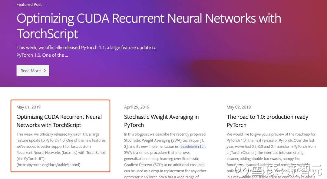 Pytorch 1.1.0驾到！小升级大变动，易用性更强，支持自定义RNN 新 ...