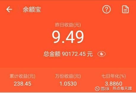 余额宝里面存500万每月会有多少利息网友收益很可观但没有