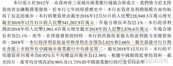 长，净利润达9.57亿元，同比增长27.6%，不良贷款率低于行业平均水平1.79%。图：贵州银行发展