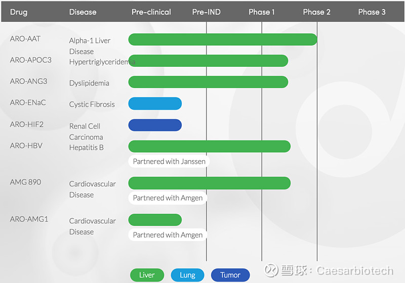Arrowhead Pharmaceuticals：iRNA药物研发的中坚力量 作者：蹊之微信公众号：蹊之美股生物医药 ...