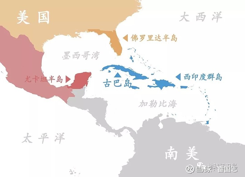 古巴岛地理位置图片