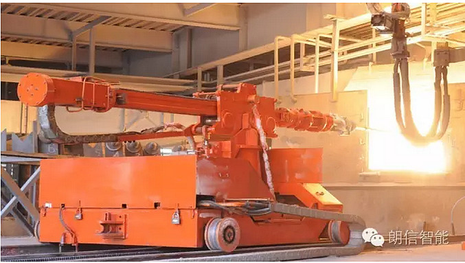 博实股份 的电石出炉机器人解决行业痛点【电石出炉机器人报道】1)