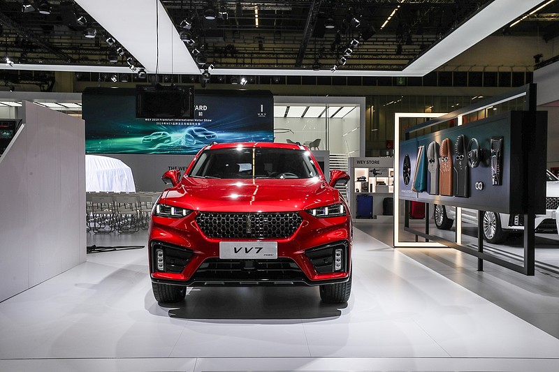 wey:前瞻,向上 2019法兰克福车展上,wey品牌不仅带来了vv7 phev,vv7