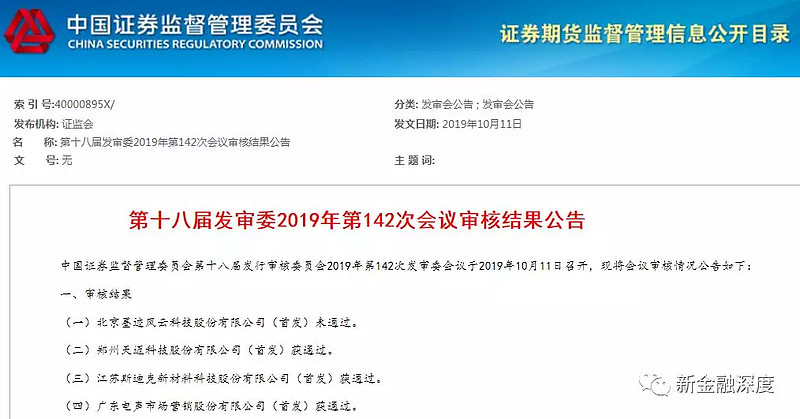 墨迹天气三年ipo之路 凉凉 四大问题遭证件会问询10月11日 证监会披露2019年第142次发行审核会议结果 仅北京墨迹风云科技股份有限公司首发未通过 其余三家均通过