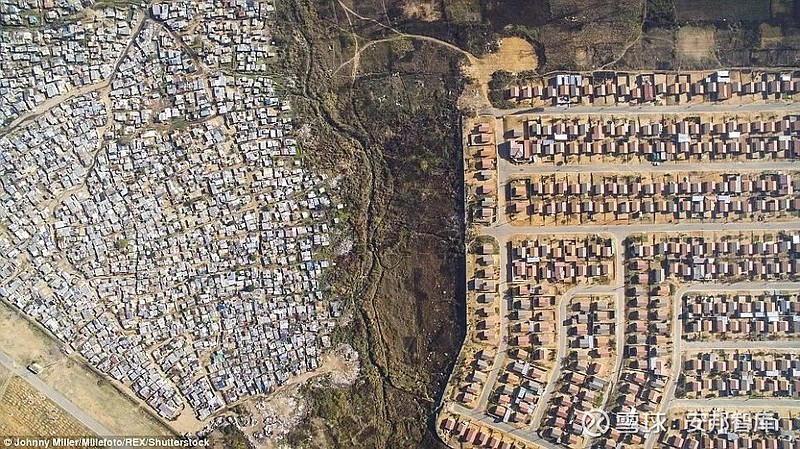 美国贫民窟与富人区图片