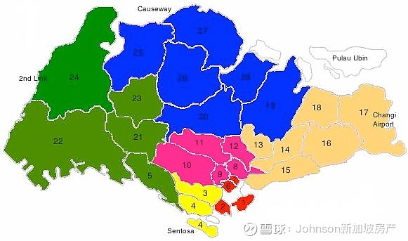 新加坡片区划分分分钟了解狮城