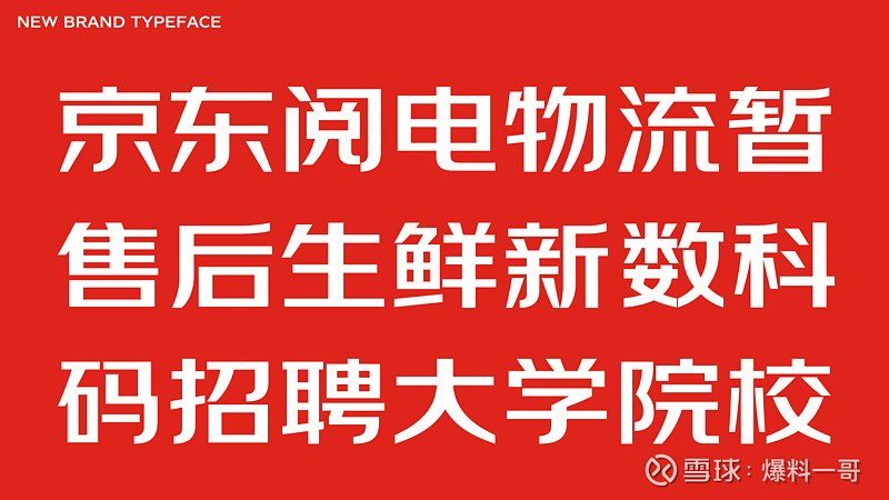 科技感 力量感京东量身打造京东朗正体升级视觉体系日前 京东发布了全新定制的京东品牌专属字体 京东朗正体 这套京东朗正体 由方正字库团队主导设计 字库字符量近万 即将