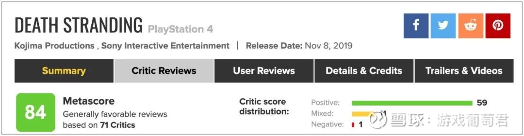 如何看待死亡搁浅评分解禁，ign评分6.8分，metacritic均分84分，评分
