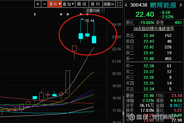$鹏辉能源(sz300438)$ 这个是熊猫烧香k线图啊,干得漂亮. - 雪球