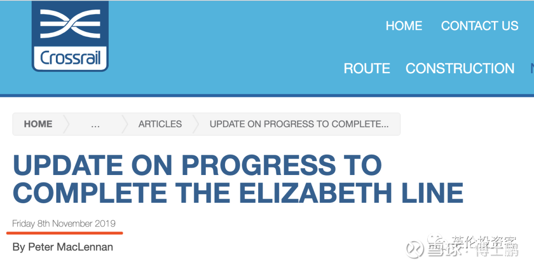 耗资1640亿 伦敦人苦等十年的地铁线 刚刚官宣了最新通车时间 Crossrail最新消息来了 今天 19年11月8日 伦敦交通局在其官网宣布 那条已经建设了十年的新地铁线
