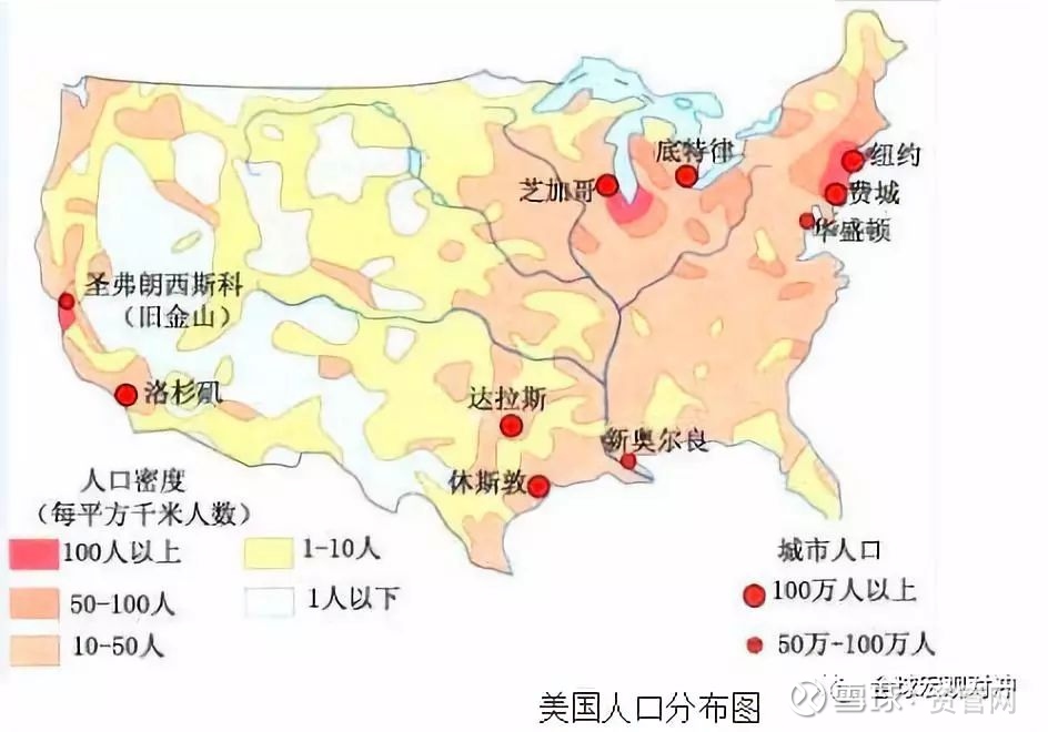 美国的人口分布、经济以及大选选票