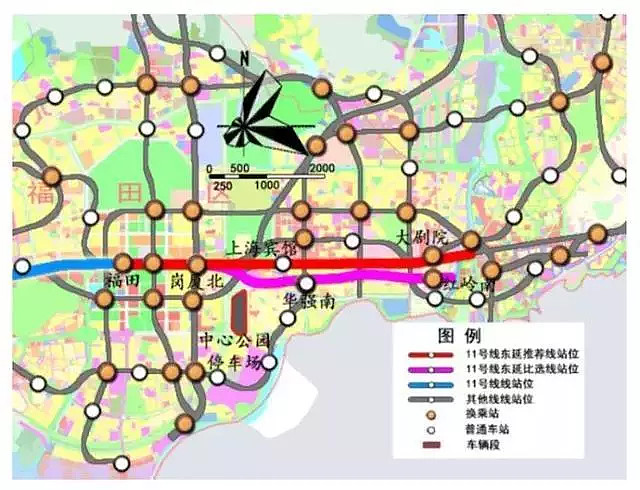 深圳地铁11号线东延长至红岭南站？将与1、2、5、9号连接 今天，有网友爆料，深圳11号线延长线罗湖段已经动工，并且正在对站点进行勘探，很可能 ...