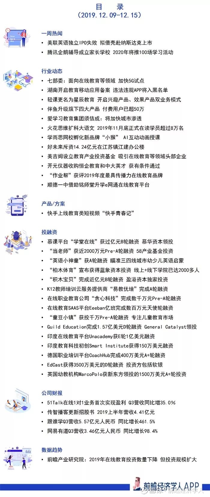 前瞻在线教育产业全球周报第期 美联英语拟借壳美股上市 腾讯企鹅辅导成立家长学校美联英语独立ipo失败拟借壳赴纳斯达克上市据外媒报道 美股上市公司edtechx Holdings 以下简称edte