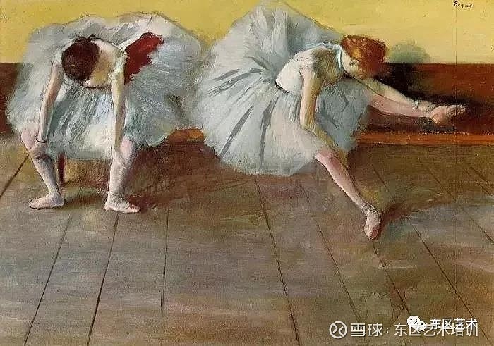 《阿拉贝斯克舞姿谢幕》 1877《芭蕾舞蹈练习》 1874 布面油画法国波