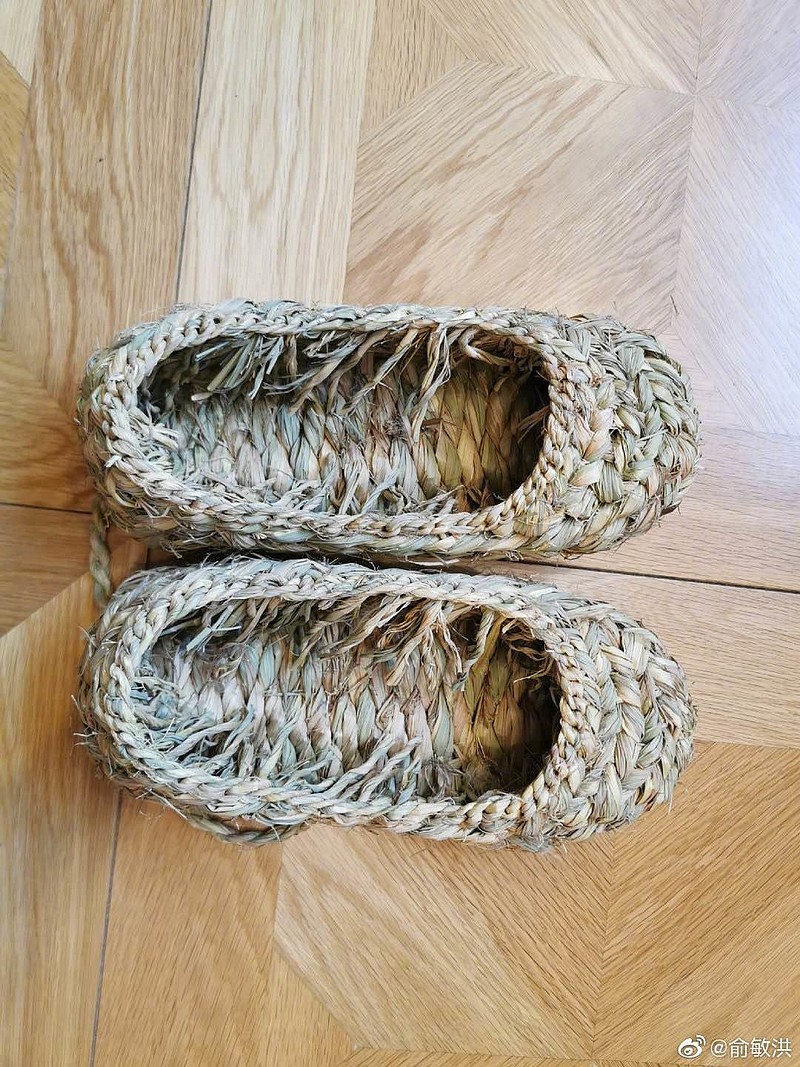俞敏洪:家乡人寄过来的芦花靴和草鞋