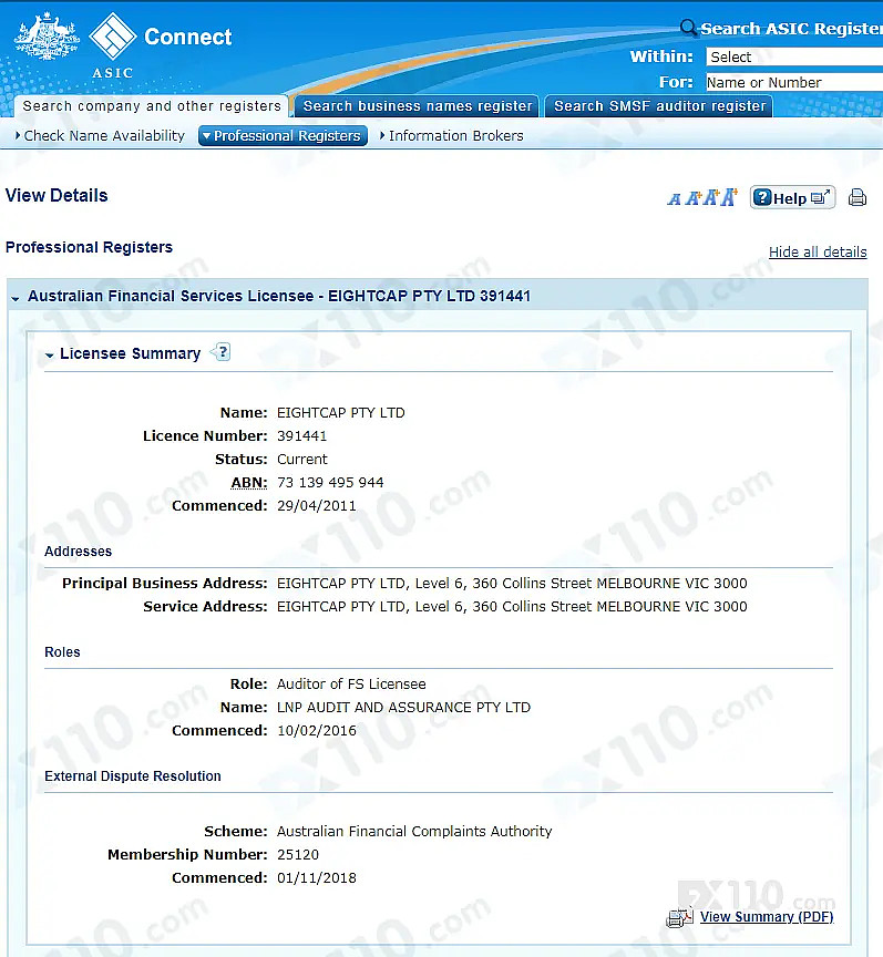 fx110网澳大利亚实地探访eightcap澳洲易汇