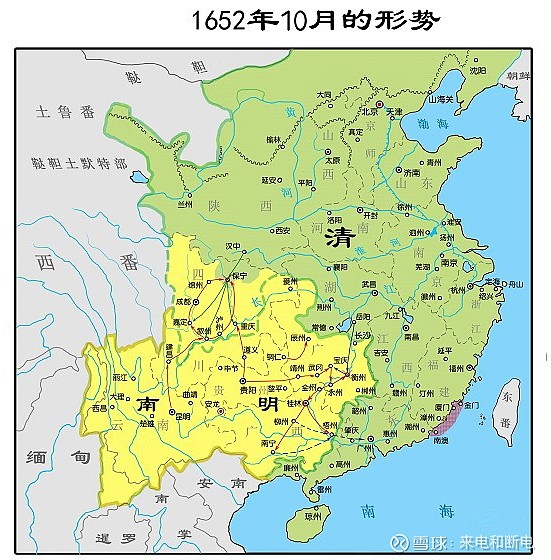 明朝覆灭和后金崛起史27李定国两蹶名王1652年