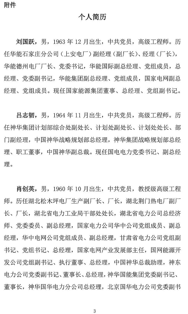 国电电力管理层大地震乔保平谢长军等九位董事监事副总经理辞职