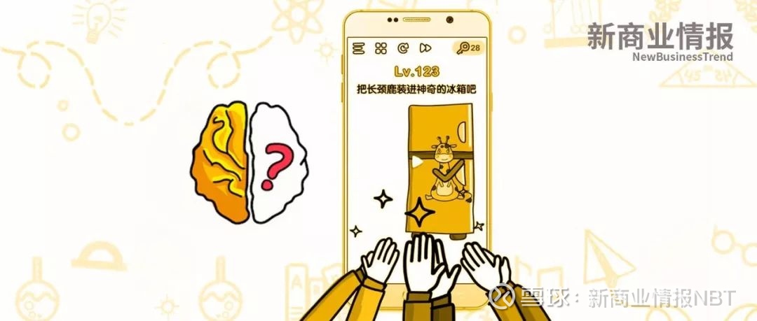脑洞大师 为何会霸榜最强手游春节档丨产品观察 孕育了脑洞大师的 一方面归功于游戏本身以 超休闲游戏 手法创作恶搞益智类题材的做法与中外消费场景的契