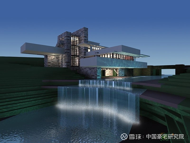 建筑与自然的完美融合 造就了世界闻名的流水别墅 在联合国科教文组织统计的世界百年来的建筑 中 流水别墅位居首位 盛名之下 名副其实 还是浪得虚名 赖特的流水别墅是有机建筑