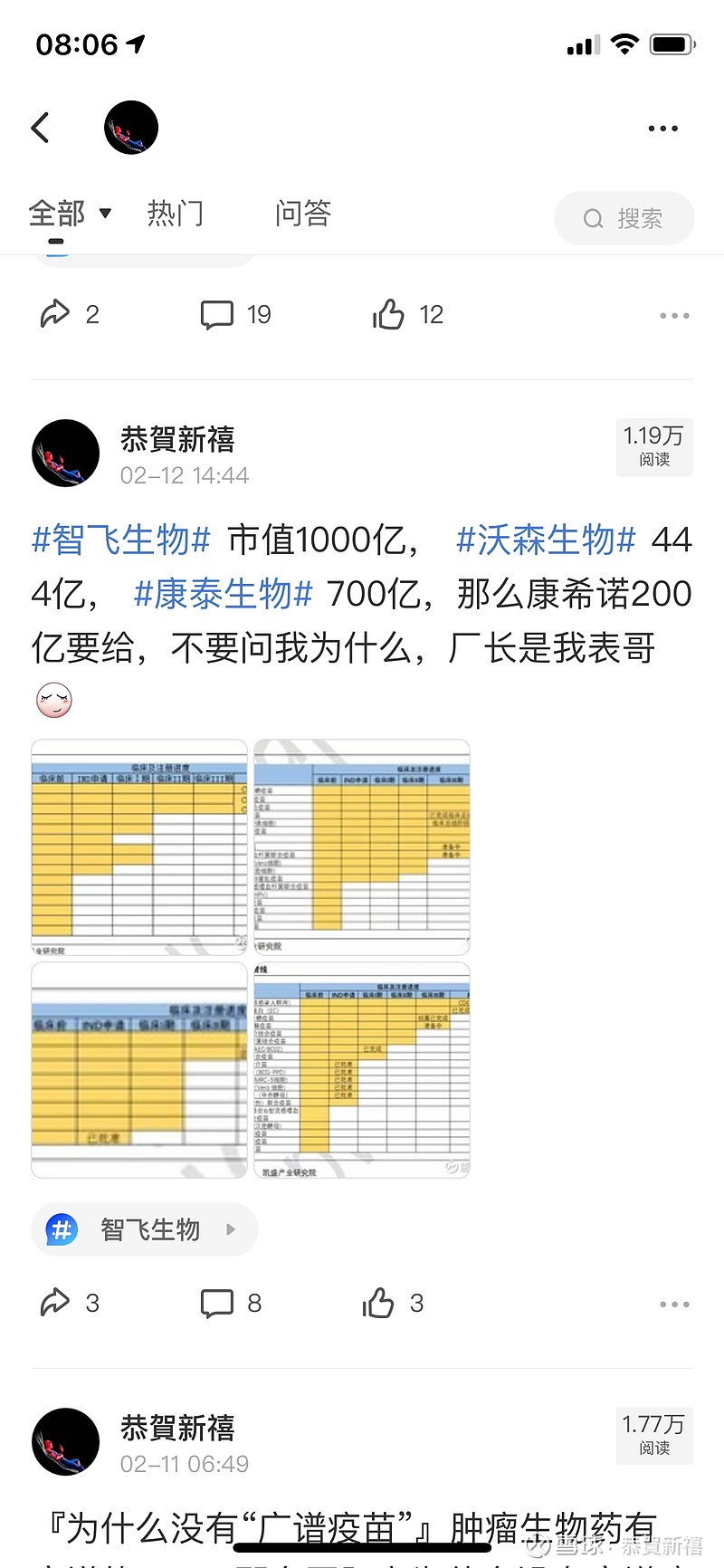 锚定效应下的康希诺估值首先声明一下康希诺厂长并非我表哥，因为有球友私信我关于厂长的问题，可能是我的言论让其误解了，我深感歉意。 我有几个朋...