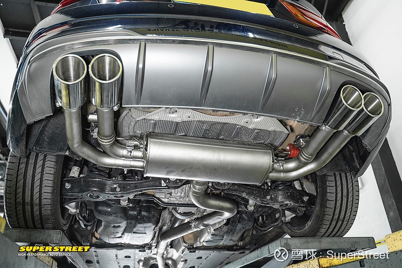 狼头排气奥地利手工制作奥迪s3改装remus中尾段阀门排气