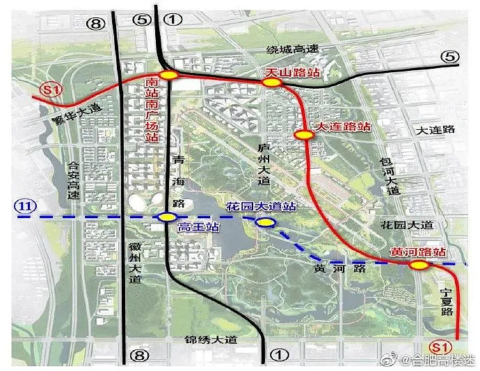 官宣合肥地鐵s1號線正式獲批確定走崗集2020年底前開工