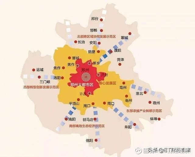 内设立一个核心城市,利用自身发展的优势以及经济地位向周边城市辐射