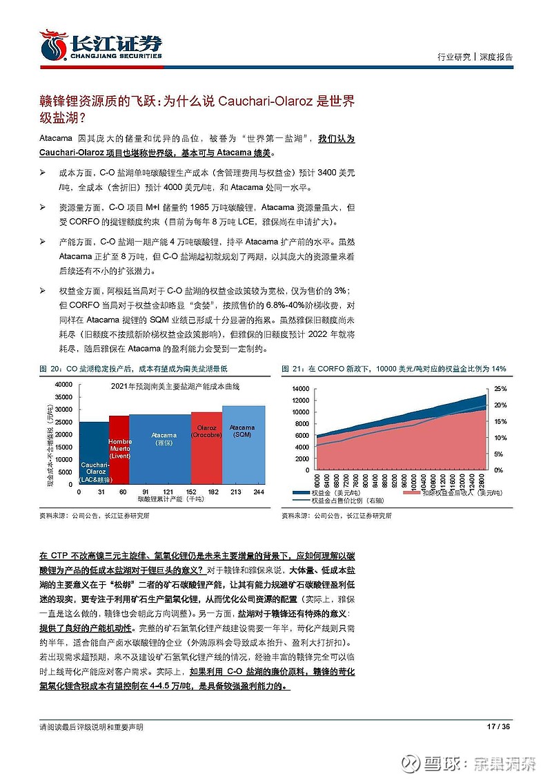 赣锋锂业(SZ002460)$ 裤衩里盐湖的潜力是世界级的，不亚于SQM的ATACA盐湖，特别是这个盐湖还控制在赣锋这...