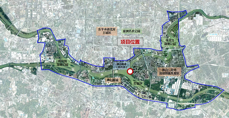 活力北岸:建设东平河北岸公共空间;四段滨水岸线,构建滨江景观带规划