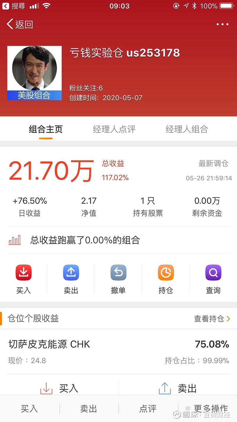 一个月来总共公开推荐了六只美股，目前有翻倍的也有接近翻三倍的。但基本没有一只股票到我预设的买进价格以后，涨幅不达到百分之...