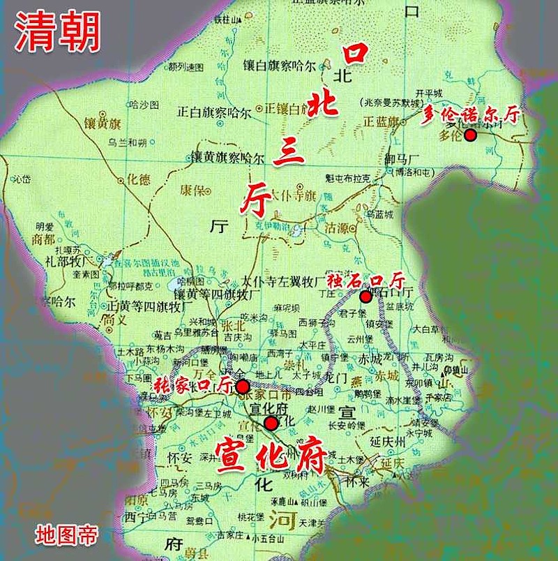 河北张家口曾经一城两省会同时管察哈尔省和内蒙古