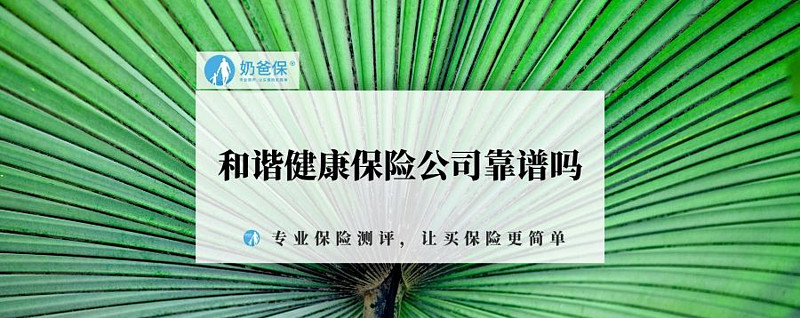 和谐健康保险公司是人寿保险公司吗 (和谐健康保险公司可靠吗)