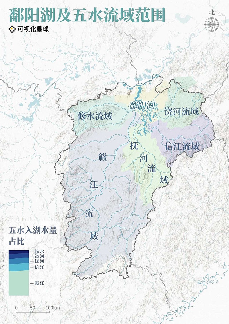 赣江水系图图片