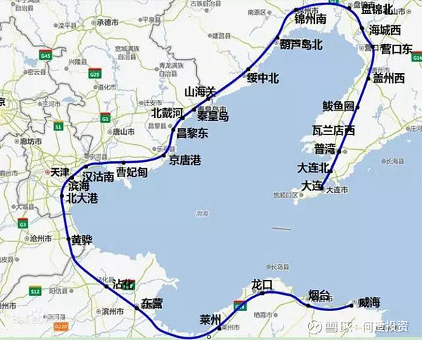 渤海轮渡的护城河 会被跨越吗？ 渤海湾是黄金水道，海上和陆地之比最近的。公水比例达到 91 或 101，这种地理位置在国际上也是少有的