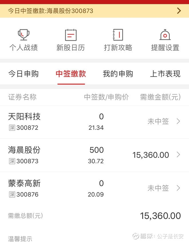 中签海晨股份sz300873