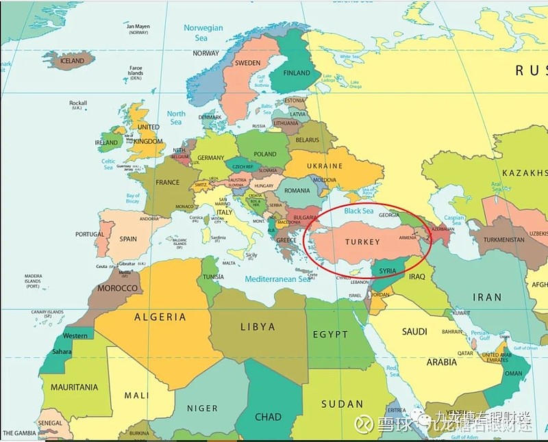 土耳其的地理位置很特殊,大部分国土在安纳托利亚半岛上,毗邻中东