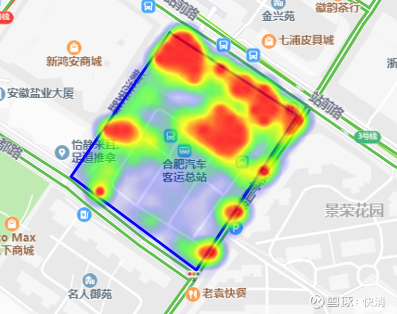 刘忠建开始通过微信支付提供的城市热力图作为拓店参考.