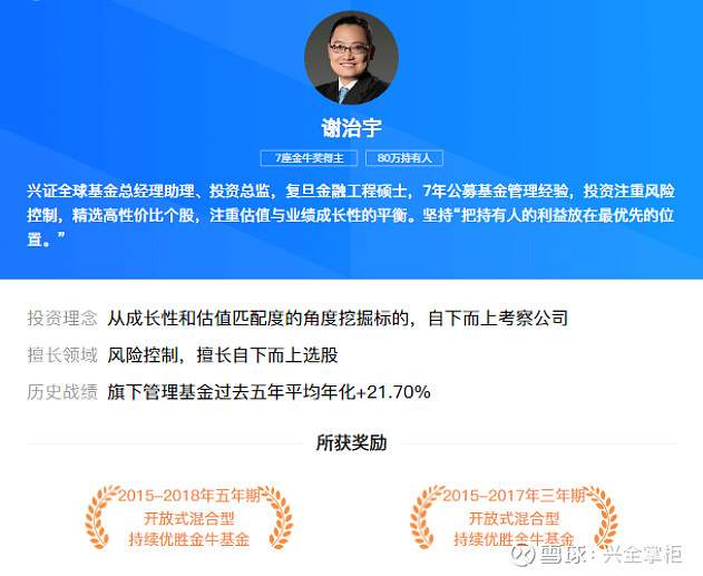 大咖说|谢治宇:如何看待当前a股市场?面对基金波动该怎么办?