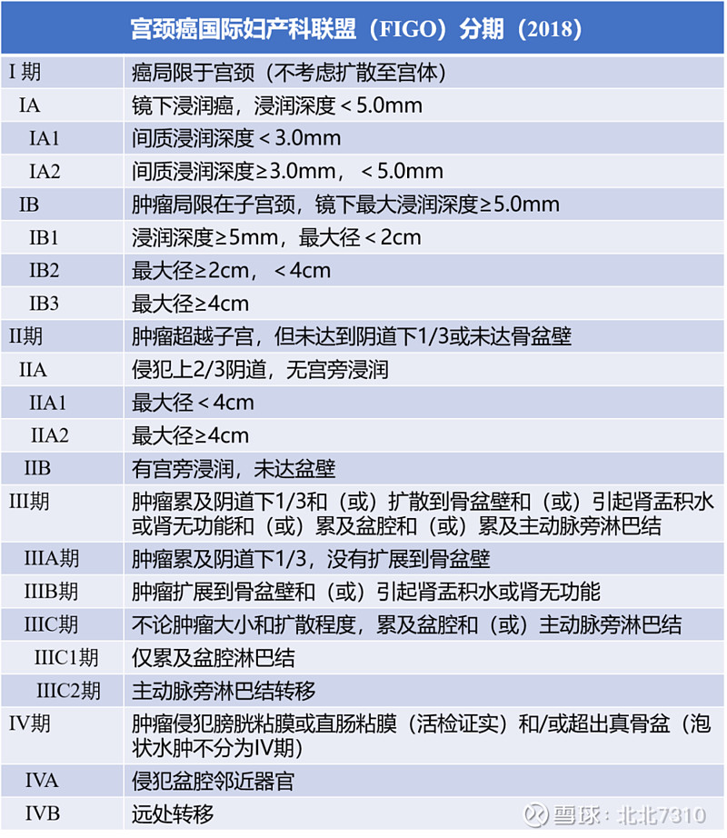 一文读懂宫颈癌分期及免疫治疗最新试验数据