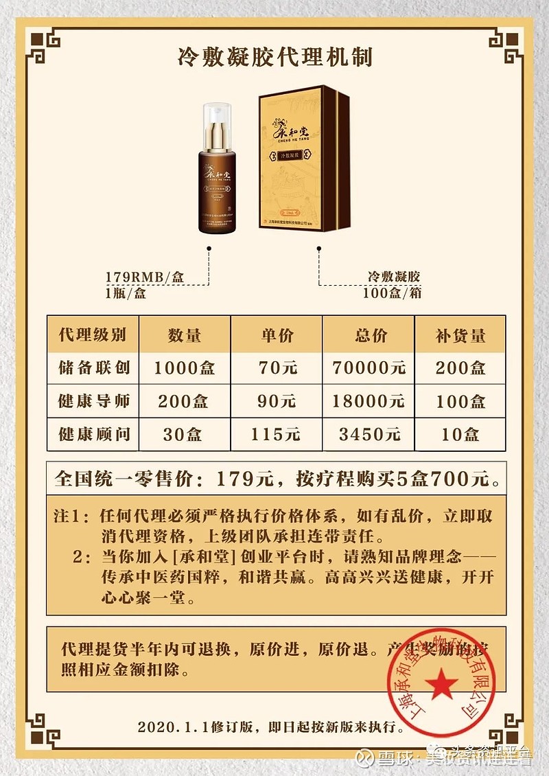 據瞭解,暖宮貼單價每盒79元,一盒三貼,100盒一箱,健康顧問(50元/盒)