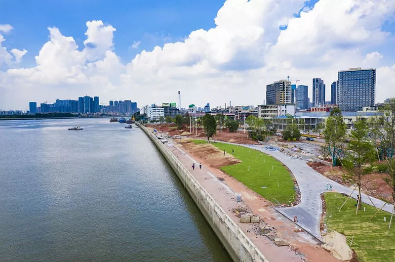 航拍最后125公里海珠环岛路呼之欲出