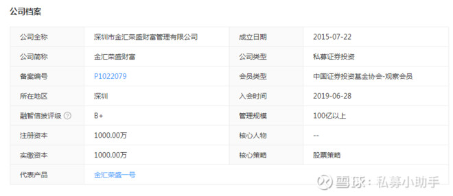 重仓85亿贵州茅台的百亿私募机构——金汇荣盛财富414 / author:Private placement assistant / PostsID:1582935