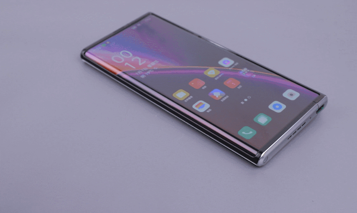 oppox2021卷轴屏概念机卷轴屏由京东方打造