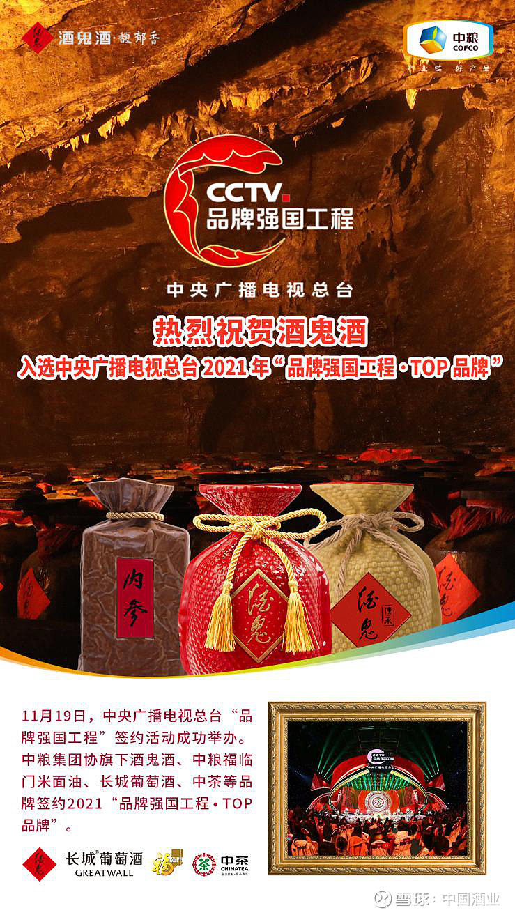 酒鬼酒入选cctv品牌强国工程top品牌
